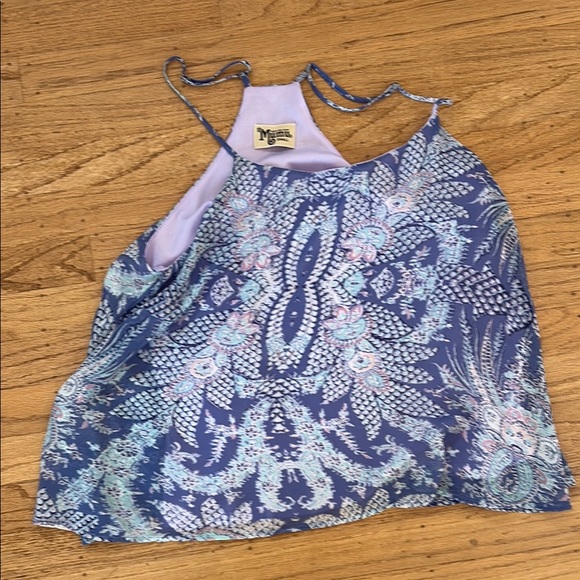 Show Me Your MuMu Lavender and Blue Tank - Picture 1 of 2